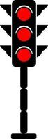 der Verkehr Licht, Straße, Rot, Kontrolle, Straße, Lampe, Sicherheit, Warnung, Signal, Symbol vektor