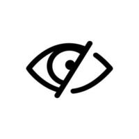 Auge Symbol Vektor. Optik Illustration unterzeichnen. öffnen Symbol. sehen Logo. vektor