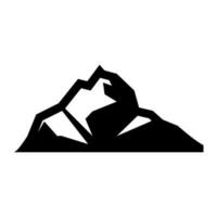 bergen ikon vektor. vandra illustration tecken. vild natur symbol eller logotyp. vektor