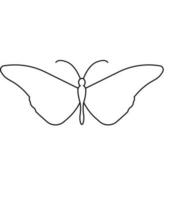 Schmetterling Vektor Symbol. Insekt Illustration unterzeichnen. Motte Symbol.