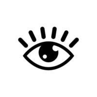 Auge Symbol Vektor. Optik Illustration unterzeichnen. öffnen Symbol. sehen Logo. vektor