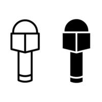 Mikrofon Symbol Vektor. mic Illustration unterzeichnen. Karaoke Symbol. vektor