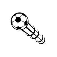 Fußball Ball Symbol Vektor. Fußball trete Illustration unterzeichnen. Tor Symbol oder Logo. vektor