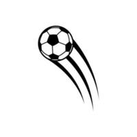 fotboll boll ikon vektor. fotboll sparka illustration tecken. mål symbol eller logotyp. vektor