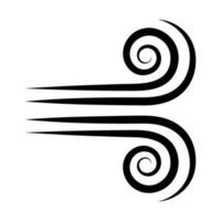 Wind Symbol Vektor. Wetter Illustration unterzeichnen. Welle Symbol oder Logo. vektor