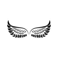 ängel vingar ikon vektor. flyga illustration tecken samling. pilot symbol. vingar logotyp. vektor