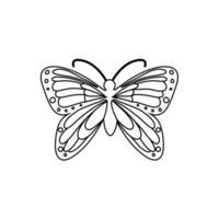 Schmetterling Vektor Symbol. Insekt Illustration unterzeichnen. Motte Symbol.