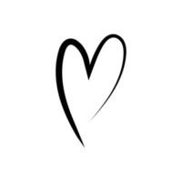 årgång hjärta ikon vektor uppsättning. kärlek illustration tecken samling. roman symbol.