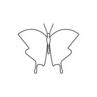 Schmetterling Vektor Symbol. Insekt Illustration unterzeichnen. Motte Symbol.