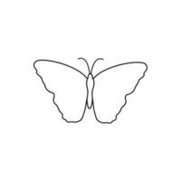 fjäril vektor ikon. insekt illustration tecken. fjäril symbol.