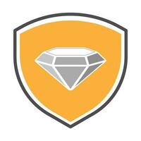 Diamant Logo Vektor Illustration Design