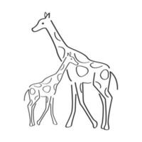 Giraffe Logo Vektor Illustration Design