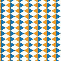 abstrakt svartvit orange blå romb mönster konst. vektor