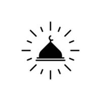 Moschee Symbol solide Symbol vektor