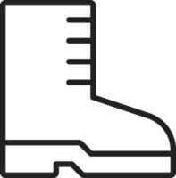 lange Stiefel Symbol Vektor Bild. geeignet zum Handy, Mobiltelefon Apps, Netz Apps und drucken Medien.