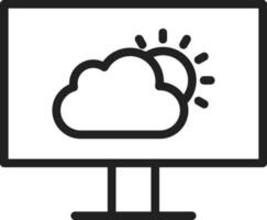 Wetter Nachrichten Symbol Vektor Bild. geeignet zum Handy, Mobiltelefon Apps, Netz Apps und drucken Medien.