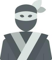 Ninja Symbol Vektor Bild. geeignet zum Handy, Mobiltelefon Apps, Netz Apps und drucken Medien.