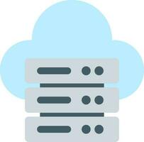 Wolke und Server Daten Symbol Vektor Bild. geeignet zum Handy, Mobiltelefon Apps, Netz Apps und drucken Medien.