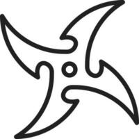 Shuriken Symbol Vektor Bild. geeignet zum Handy, Mobiltelefon Apps, Netz Apps und drucken Medien.