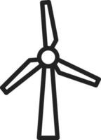 Windmühle Symbol Vektor Bild. geeignet zum Handy, Mobiltelefon Apps, Netz Apps und drucken Medien.