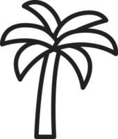 Palme Baum Symbol Vektor Bild. geeignet zum Handy, Mobiltelefon Apps, Netz Apps und drucken Medien.
