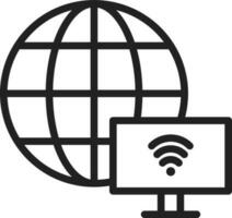 Internet Konnektivität Symbol Vektor Bild. geeignet zum Handy, Mobiltelefon Apps, Netz Apps und drucken Medien.