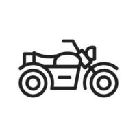 Motorrad Symbol Vektor Bild. geeignet zum Handy, Mobiltelefon Apps, Netz Apps und drucken Medien.