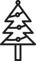 jul träd ikon vektor bild. lämplig för mobil appar, webb appar och skriva ut media.