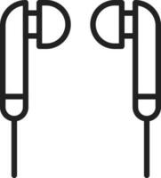 Kopfhörer Symbol Vektor Bild. geeignet zum Handy, Mobiltelefon Apps, Netz Apps und drucken Medien.