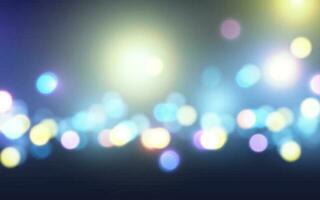 Stadt Beleuchtung beim Nacht Bokeh Sanft Licht abstrakt Hintergründe, Vektor eps 10 Illustration Bokeh Partikel, Hintergründe Dekoration
