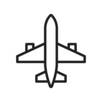 Flugzeug Symbol Vektor Bild. geeignet zum Handy, Mobiltelefon Apps, Netz Apps und drucken Medien.