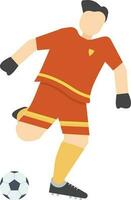 Fußball Spieler Symbol Vektor Bild. geeignet zum Handy, Mobiltelefon Apps, Netz Apps und drucken Medien.
