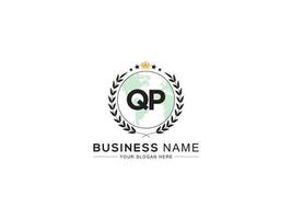 Prämie königlich Krone qp Logo, einzigartig Brief qp Logo Symbol Vektor Bild Design