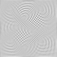 modern schwarz Punkt Gitter Welle Muster Design. vektor