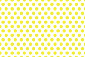modern Gelb Polka Punkt Muster auf Weiß Hintergrund.e vektor