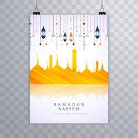 Elegant Ramadan kareem religiös broschyr kort mall vektor