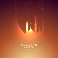 Elegant Ramadan Kareem religiös iskamisk bakgrund vektor