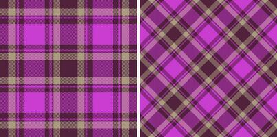 Muster prüfen nahtlos. Tartan Stoff Hintergrund. Vektor Plaid Textil- Textur.