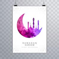 Elegantes Ramadan Kareem Kartenbroschürendesign vektor