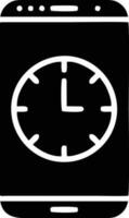 Uhr Symbol Symbol Design Bild. Illustration von das Alarm Uhr Zeit isoliert Vektor Bild. eps 10