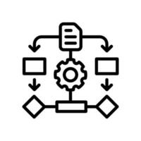 Algorithmus Symbol im Vektor. Illustration vektor