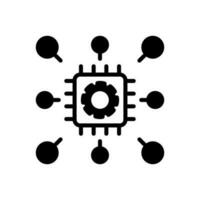 Clustering Symbol im Vektor. Illustration vektor
