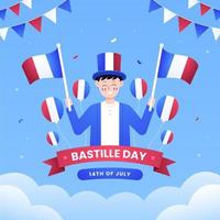 Gedenken an den französischen Nationalfeiertag