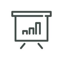 Erfolg und Wachstum verbunden Symbol Gliederung und linear Vektor. vektor