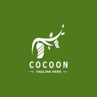 cocoon logo vektor illustration formgivningsmall