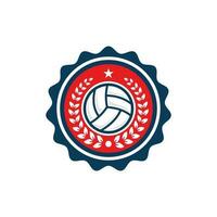 Volleyball Logo Design Vektor Illustration