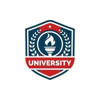 universitet logotyp design vektor illustration