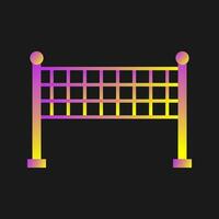 Volleyballnetz-Vektorsymbol vektor