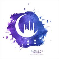 Ramadan Kareem-Grußkarte schöner Hintergrund vektor