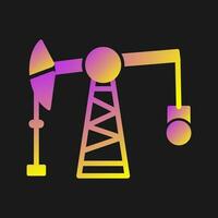 Pumpjack-Vektorsymbol vektor